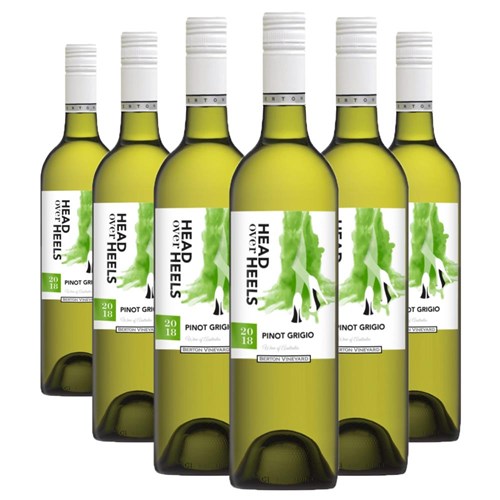 Case of 6 Head over Heels Pinot Grigio 75cl White Wine